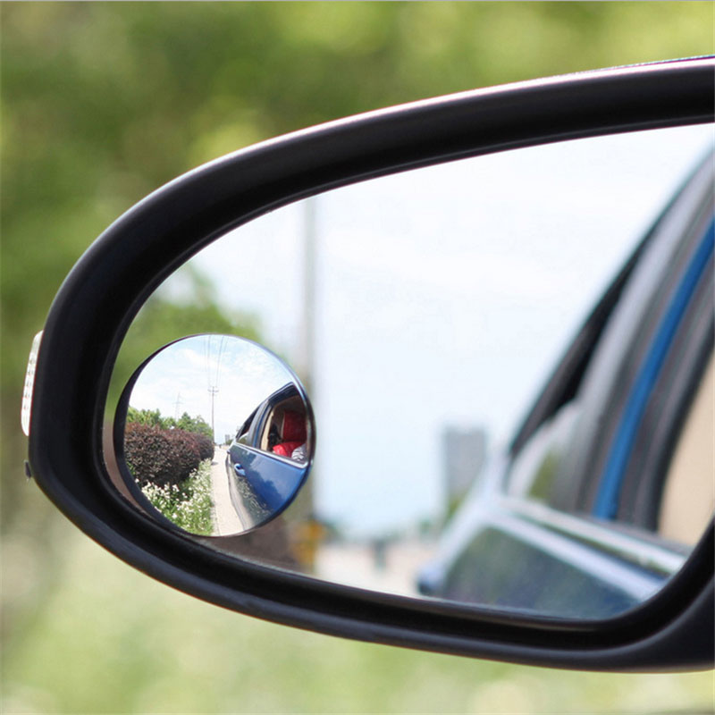 Blind Spot Mirror Wide Angle Convex 2Pcs - Specchio per punto cieco senza cornice