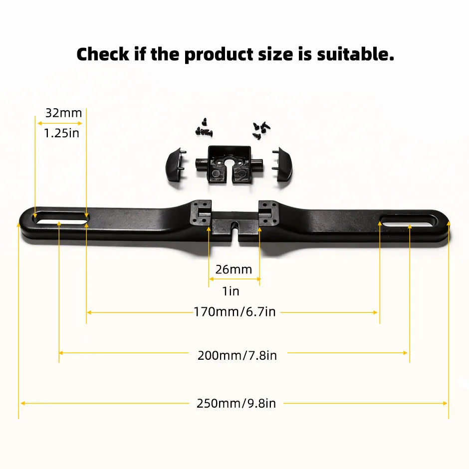 License Plate Backup Camera Frame Mount - Telecamera posteriore HD per retromarcia, supporto