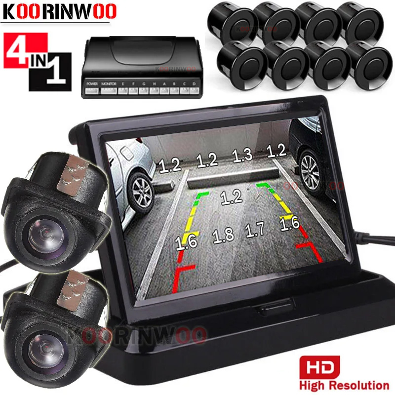Car Parking Sensor 8 Sensor Front Rear - Koorinwoo Dual Core Sensori di Parcheggio