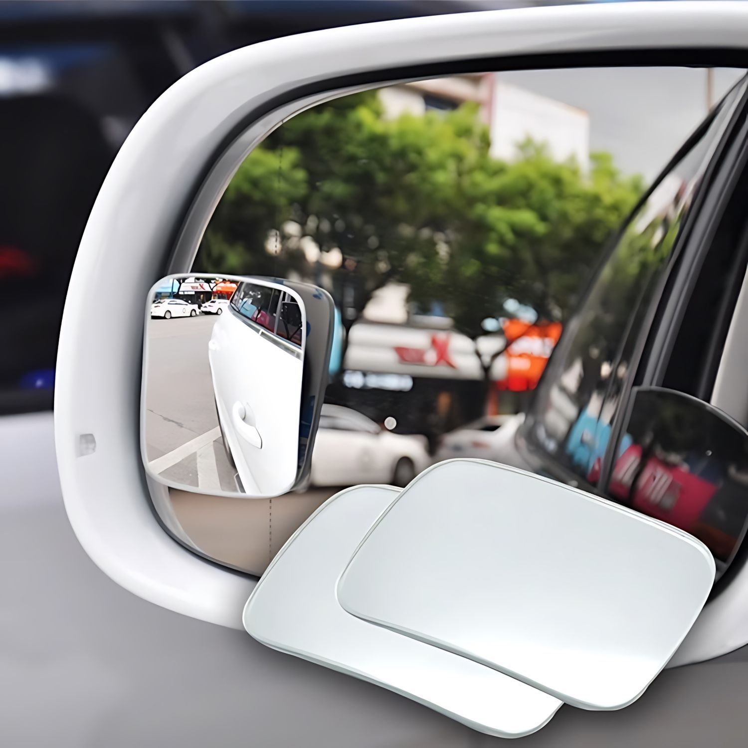Blind Spot Mirror Wide Angle Convex 2Pcs - 2 specchietti retrovisori per auto con