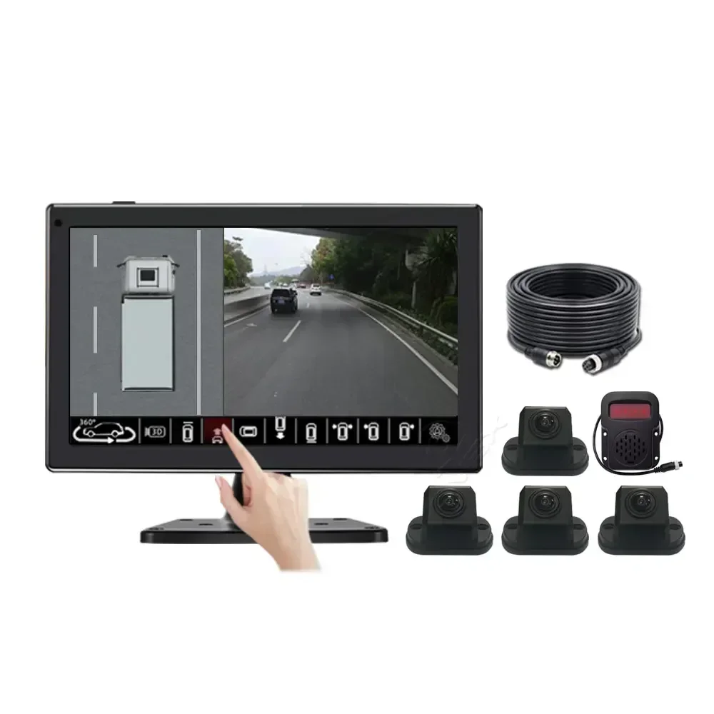 360 Degree Bird View Car Camera System - 3D 360 Gradi Rotondo Vista Posteriore
