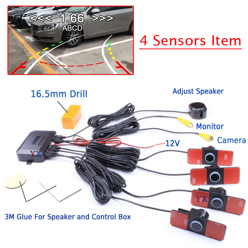 Koorinwoo Smart System sensori - Car Parking Sensor 8 Sensor Front Rear recensione e prezzo