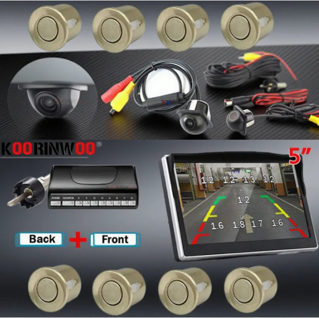 Sensori di parcheggio elettrom - Car Parking Sensor 8 Sensor Front Rear recensione e prezzo