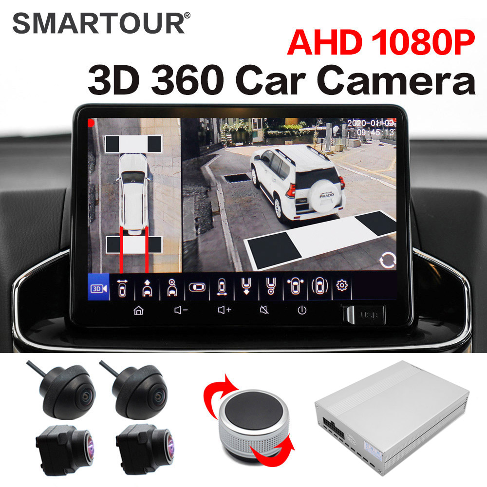 SMARTOUR Sistema di Visione a  - 360 Degree Bird View Car Camera System recensione e prezzo