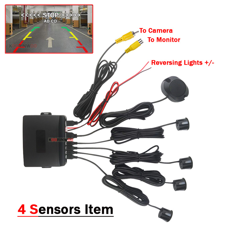 Koorinwoo Video visibile Senso - Car Parking Sensor 8 Sensor Front Rear recensione e prezzo