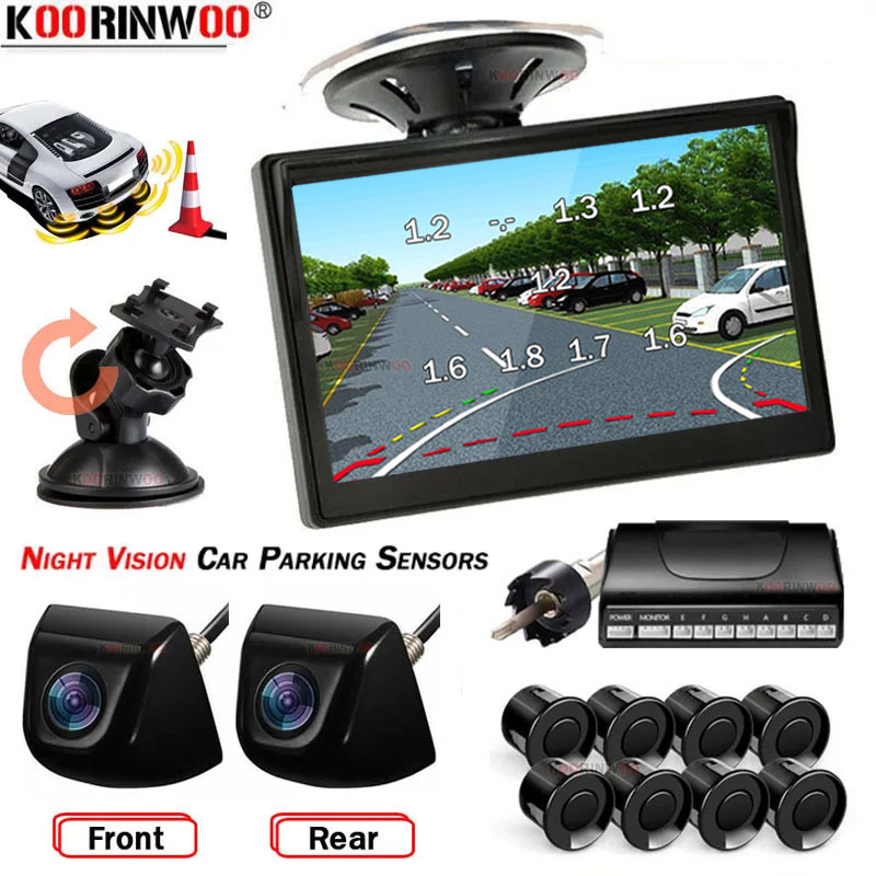 Sistema Intelligente Koorinwoo - Car Parking Sensor 8 Sensor Front Rear recensione e prezzo
