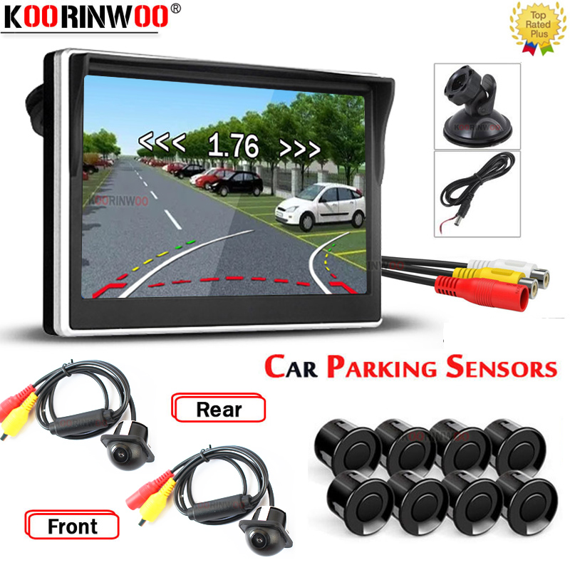 Koorinwoo Intelligent Parktron - Car Parking Sensor 8 Sensor Front Rear recensione e prezzo